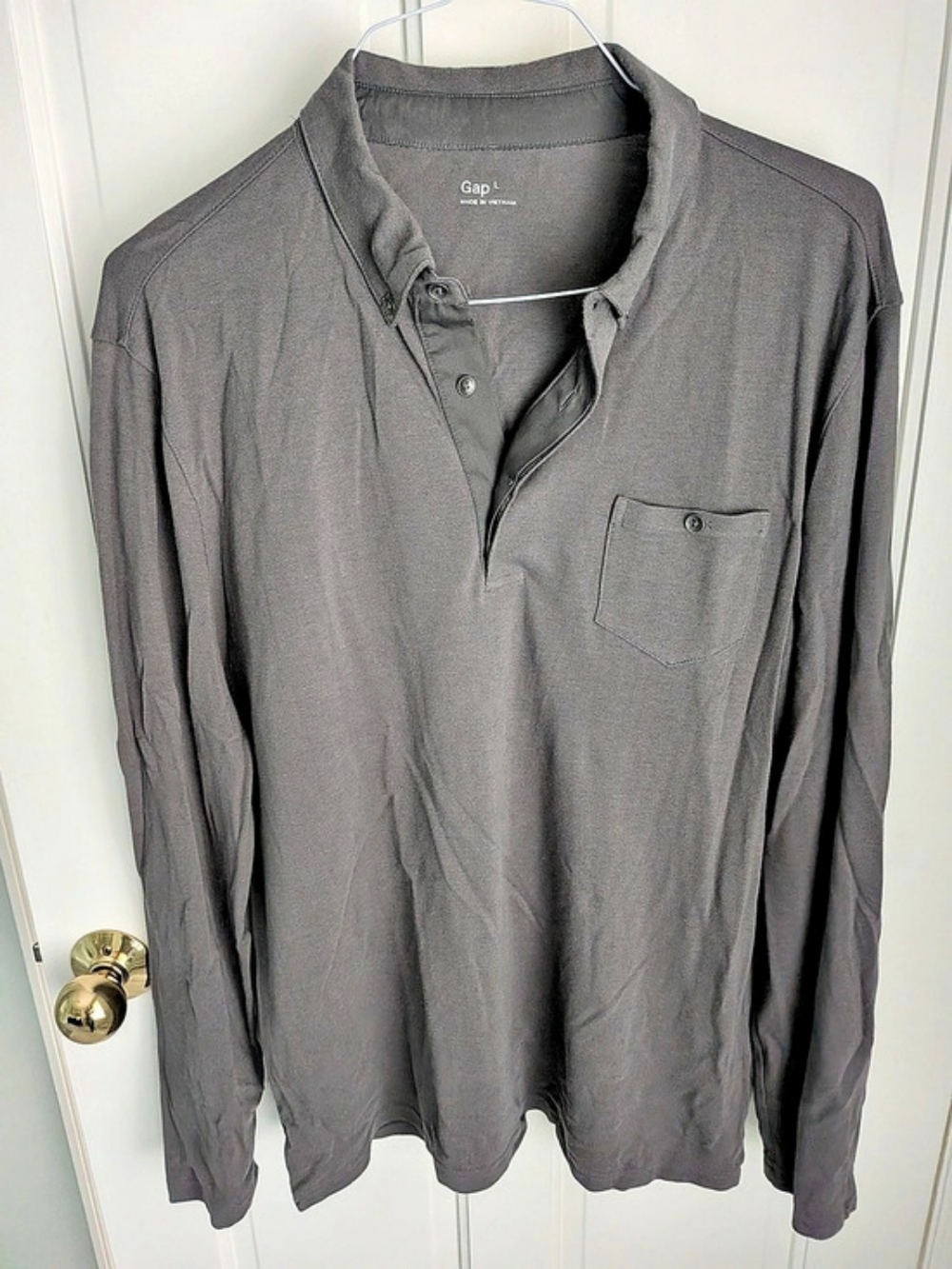 Gap Men's Gray Long Sleeve Shirt Like New